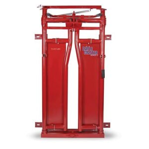 Tarter Tarter CattleMaster Series 3 Automatic Headgate for Cattle Up to 1,200 lb., 19-1/2 in. x 41 in. x 72 in., Red, 223 lb.