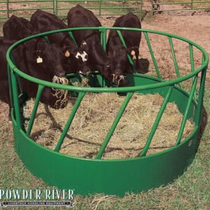 Powder River Slant Bar Round Bale Feeder w/Legs - 040-04010